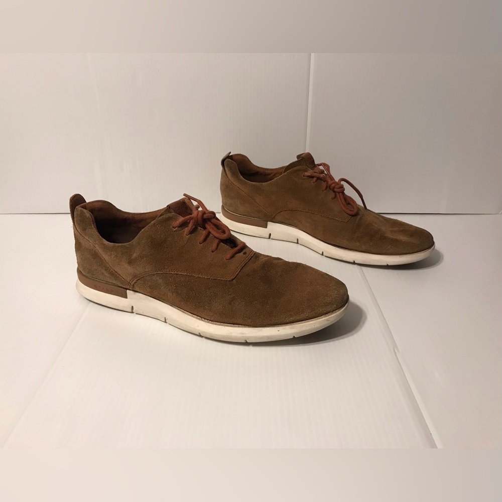Cole Haan Grand OS brown suede casual Oxford shoes men size 13 M
